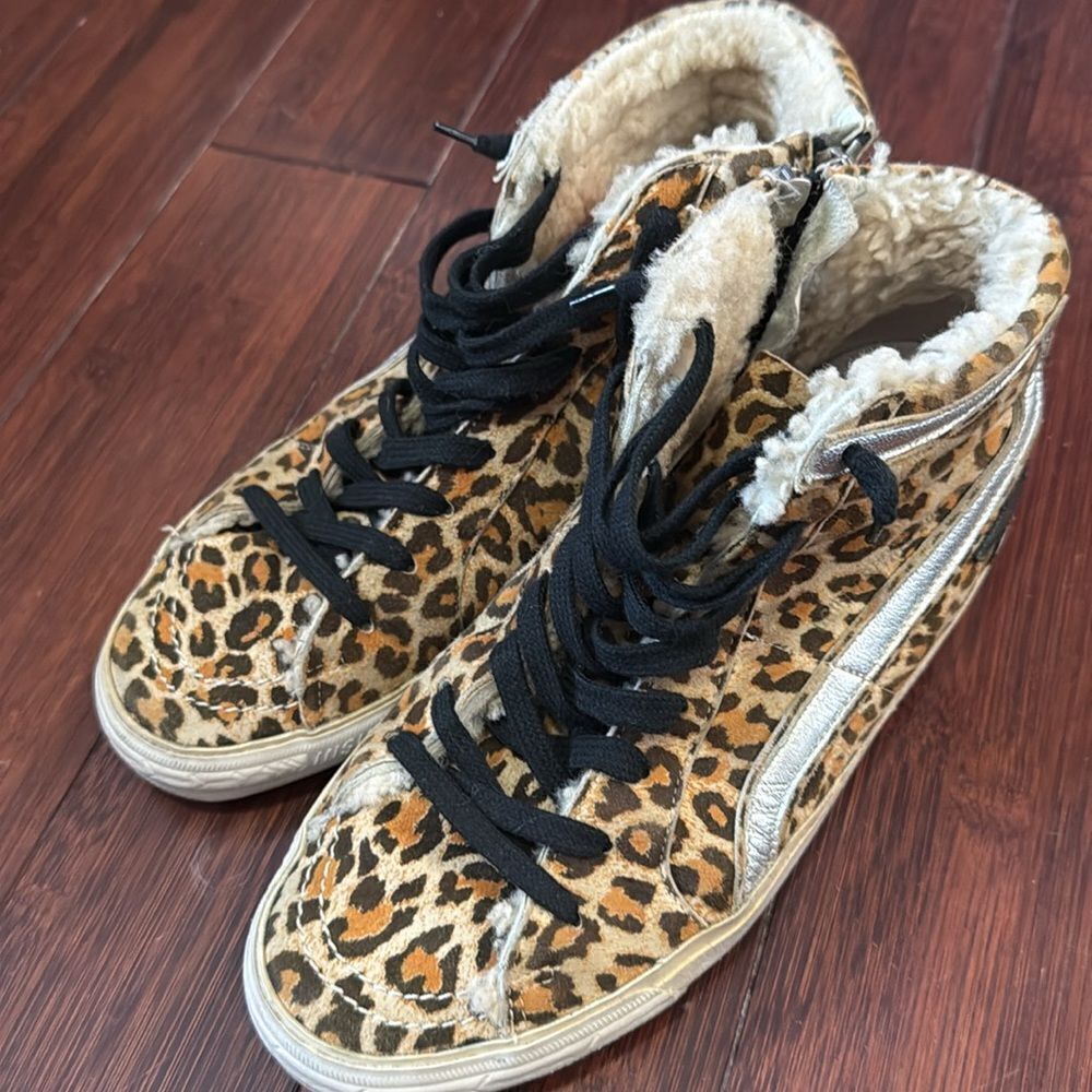 Golden Goose Leopard High Top Sneakers - Lined - Size 38 Greaat Condition - Picture 5 of 7